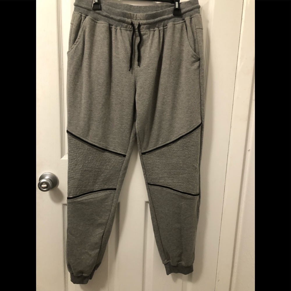 Midchok 3XL sweatpants joggers with detail zippers